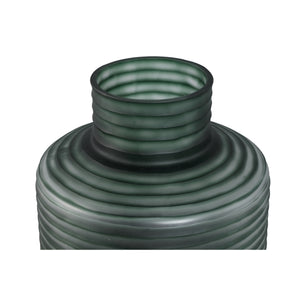 Vase - Solid Glass, Smooth Surface, Dark Green Color S - Kalyce | PTMD