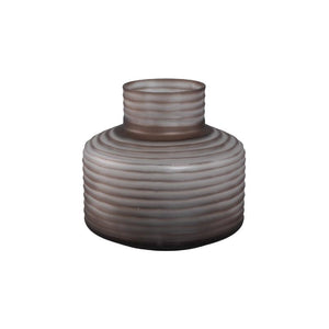 Vase – Solid Glass, Smooth Surface, Light Brown Color S – Kalyce | PTMD