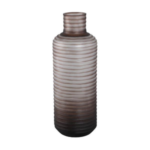 Vase – Solid Glass, Smooth Surface, Light Brown Color M – Kalyce | PTMD