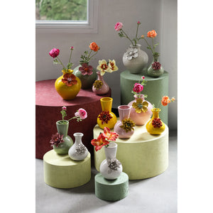 Vase – Rundes Design, Keramik Material, Grüne Farbe, A – Raileigh | PTMD