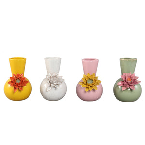 Vase – Round Design, Ceramic Material, Pink Color, B – Raileigh | PTMD
