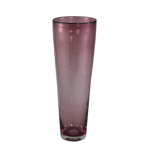 Vase - Pink Glass, With Handles, Round Shape, Large, L - Mehran | PTMD