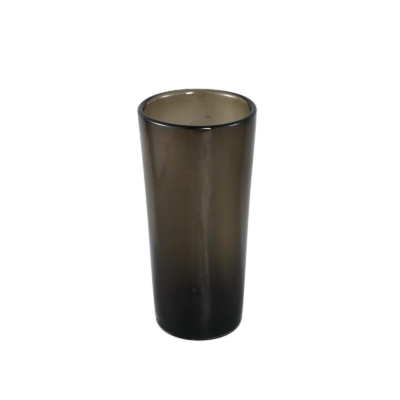 Vase – Brown Glass, With Handles, Round Shape, Large, S – Mehran | PTMD