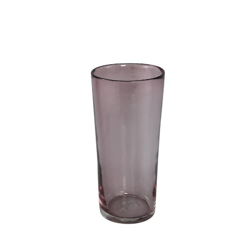 Vase - Pink Glass, With Handles, Round Shape, Large, S - Mehran | PTMD