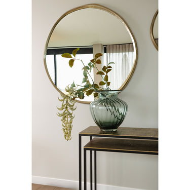 Vase – Petrol Farbton, Glas Material, Rundes Design – Marlisha | PTMD