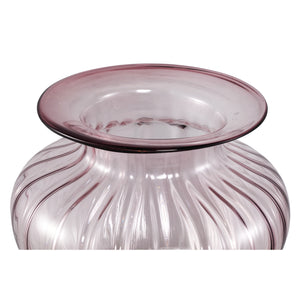 Vase - Pink Hue, Glass Material, Round Design - Marlisha | PTMD