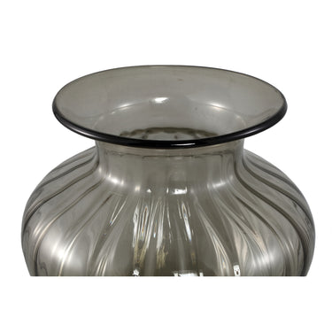 Vase – Dunkelbrauner Farbton, Glas Material, Rundes Design – Marlisha | PTMD