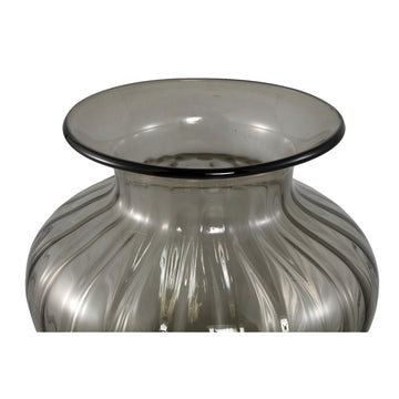 Vase – Dunkelbrauner Farbton, Glas Material, Rundes Design – Marlisha | PTMD