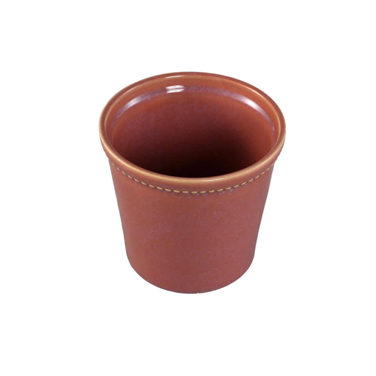 Blumentopf – Rosa Oberfläche, Punktbordüre Design, Keramik Material, XL – Tristah | PTMD