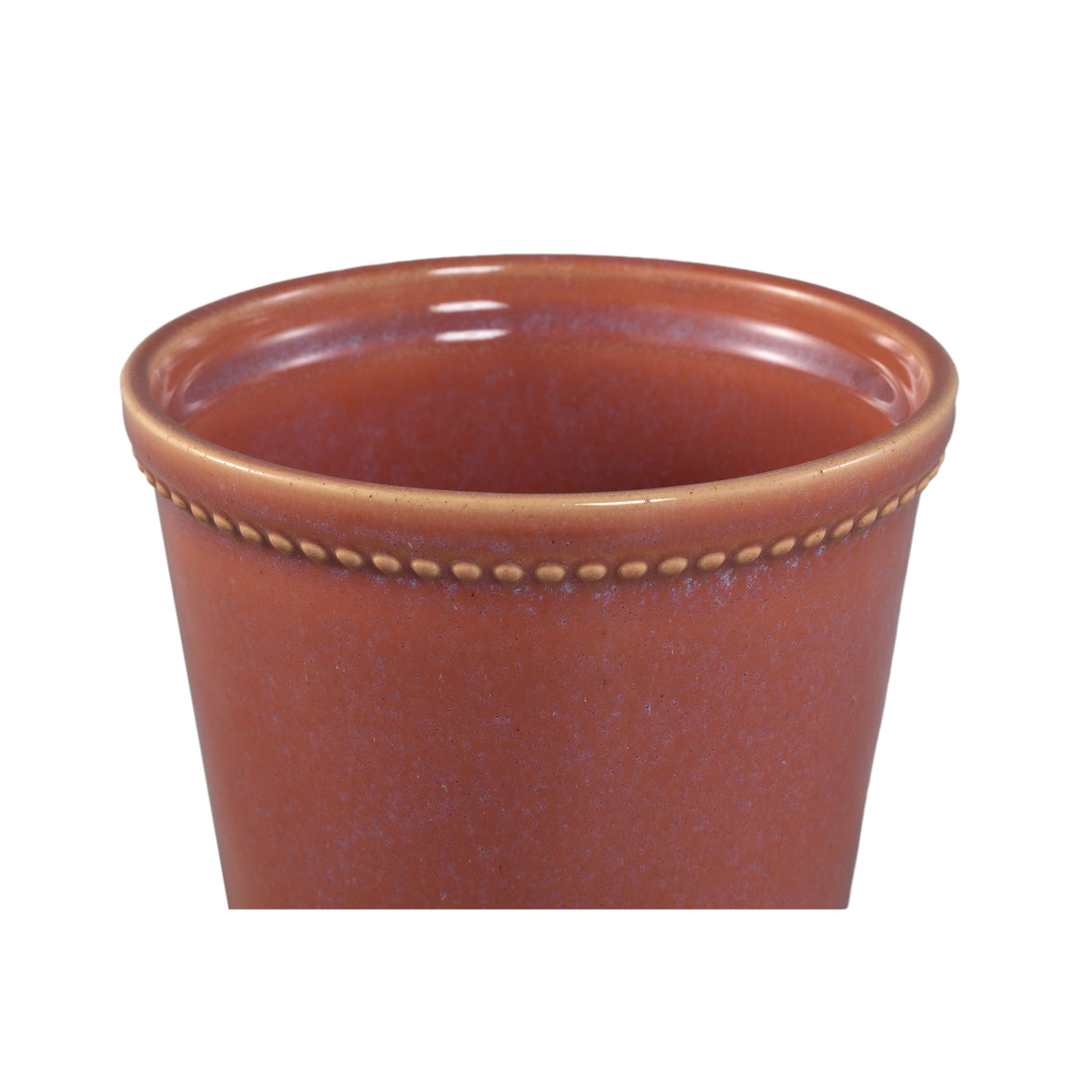 Blumentopf – Rosa Oberfläche, Punktbordüre Design, Keramik Material, XL – Tristah | PTMD