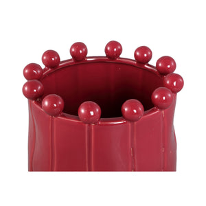 Blumentopf - Runde Form, Porzellan-Keramik, Kugelrand, Lila, S - Celine | PTMD
