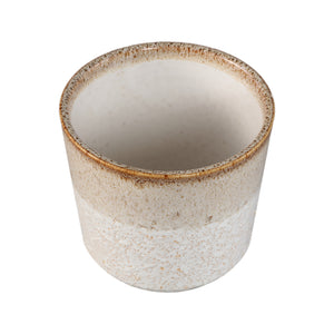 Blumentopf – Runde Form, Keramik Material, Zweifarbige Oberfläche, Creme Oberfläche, M – Verlyn | PTMD