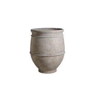 Pot – Beige Shade, Cement Material, Earthy Design, L – Melecia | PTMD
