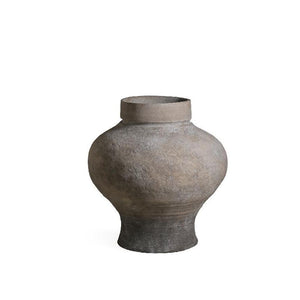 Pot - beige surface, cement structure, vintage look, M - Michle | PTMD