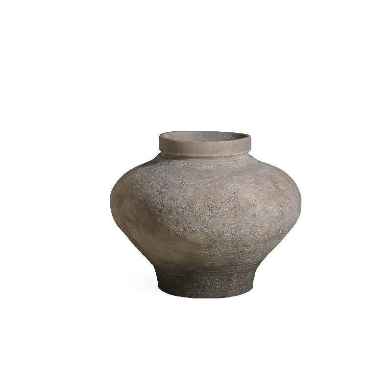 Pot - beige surface, cement structure, vintage look, S - Michle | PTMD