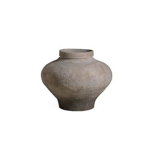 Pot - beige surface, cement structure, vintage look, S - Michle | PTMD