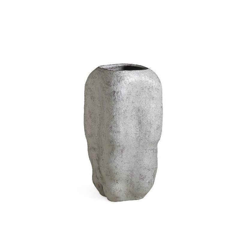 Pot – White color, Cement material, Irregular shape, M – Velissa | PTMD