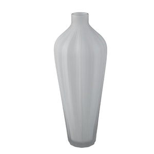 Vase – Weißes Glas, Glatte Oberfläche, Hoch – Aleiya | PTMD