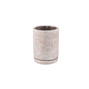 Blumentopf - Runder Zement, Terrazzo-Muster, Cremefarbe, XS – Asten | PTMD