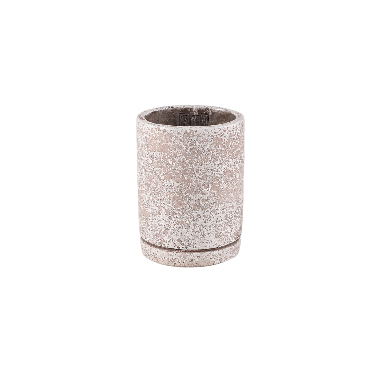 Blumentopf - Runder Zement, Terrazzo-Muster, Cremefarbe, XS – Asten | PTMD