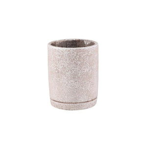 Blumentopf - Runder Zement, Terrazzo-Muster, Cremefarbe, S – Asten | PTMD