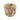 Blumentopf – Runde Form, Zement Material, Schmetterling Muster, Gelbe Oberfläche, L – Sterlin | PTMD