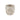 Blumentopf - Runder Zement, Muschelmuster, Cremeweiß, M – Allisha | PTMD