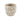 Blumentopf - Runder Zement, Muschelmuster, Cremeweiß, L – Allisha | PTMD