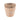 Blumentopf - Runder Zement, Perlenrand, Braun, XL – Rydel | PTMD
