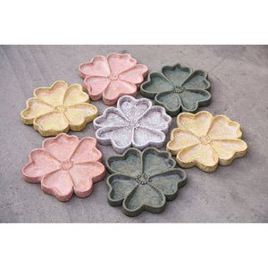 Plate - Cement, Floral Shape, Relief Design, Pink – Alyzza | PTMD