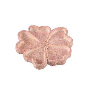 Plate - Cement, Floral Shape, Relief Design, Pink – Alyzza | PTMD