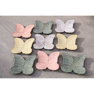 Plate - Cement, butterfly shape, relief design, Green – Alyzza | PTMD