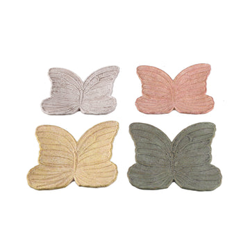 Plate - Cement, butterfly shape, relief design, Green – Alyzza | PTMD