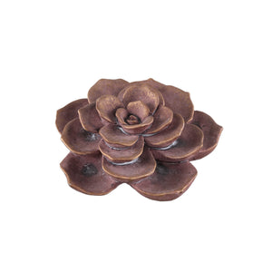 Ornament - Floral Relief Design, Cement, Pink Finish - Deverly | PTMD