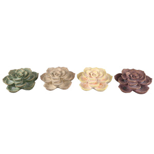 Ornament - Floral Relief Design, Cement, Pink Finish - Deverly | PTMD