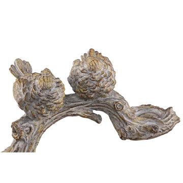 Candle holder – Cement Material, Grey Tone, Bird Motif – Quintyn | PTMD