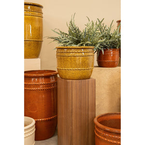 Pot – Terracotta Ceramic, Smooth Design, Orange, S, Low – Lilliah | PTMD