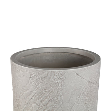 Pot – beige surface, cement material, tall shape, set of 3 – Berwin | PTMD