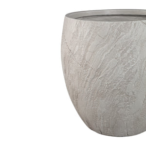 Pot – beige surface, cement material, stone look, set of 3 – Berwin | PTMD