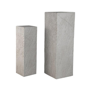 Column - Fibre cement, rock look, beige, handmade – Berwin | PTMD