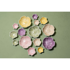 Bowl - Cast Aluminum, Flower Shape, Organic Contour, Mint Green, M – Wonda | PTMD