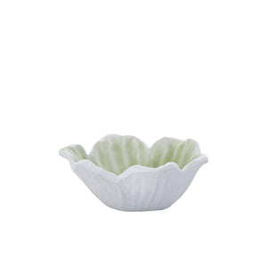 Dish - Cast aluminum, flower shape, organic contour, mint green, S – Wonda | PTMD