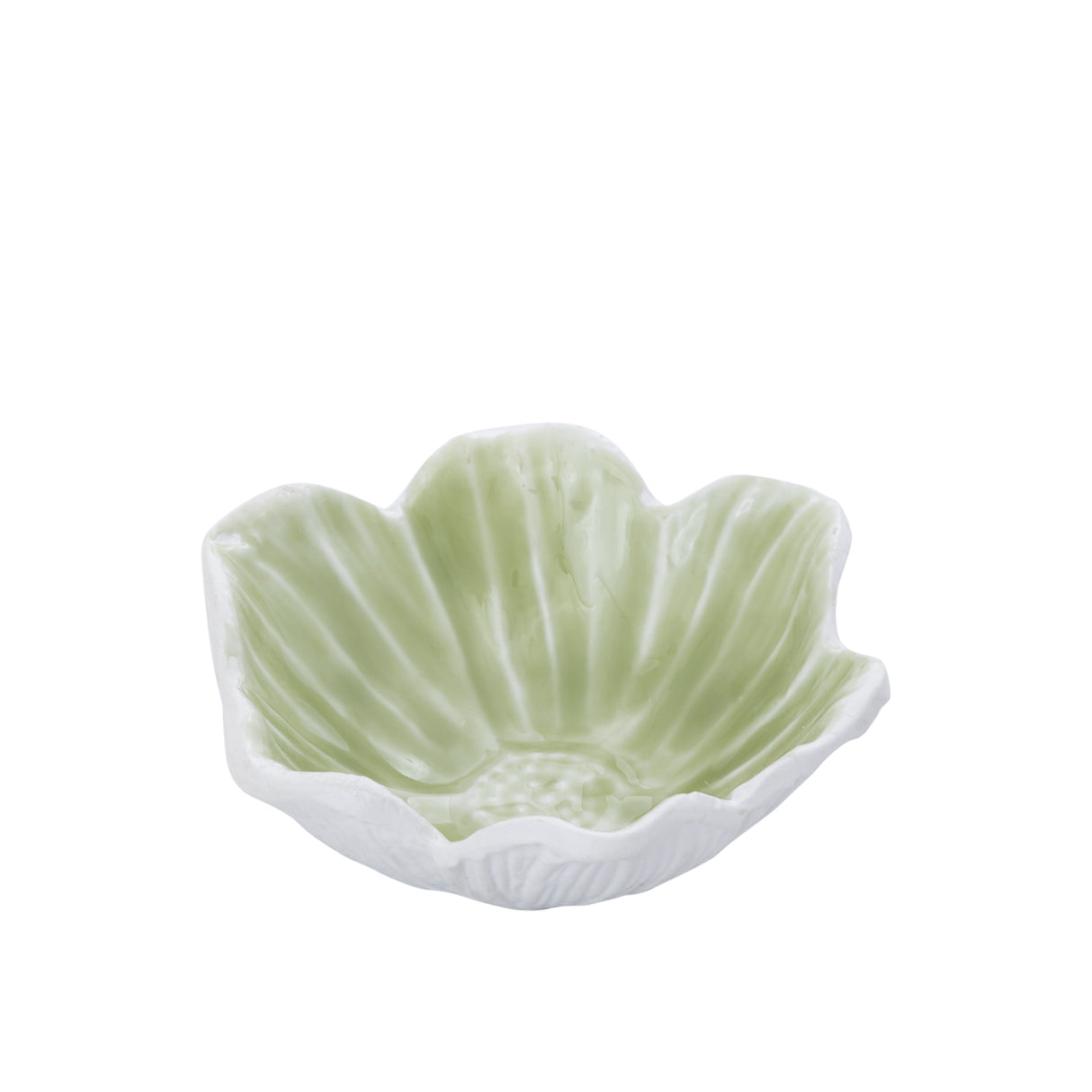 Bowl - Cast Aluminum, Flower Shape, Organic Contour, Mint Green, M – Wonda | PTMD