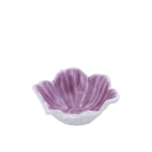 Schale - Aluminiumguss, Blumenform, organische Kontur, Lila, S – Wonda | PTMD
