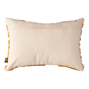 Cotton cushion with wave embroidery, rectangular shape & polyester filling, L – Genica | PTMD
