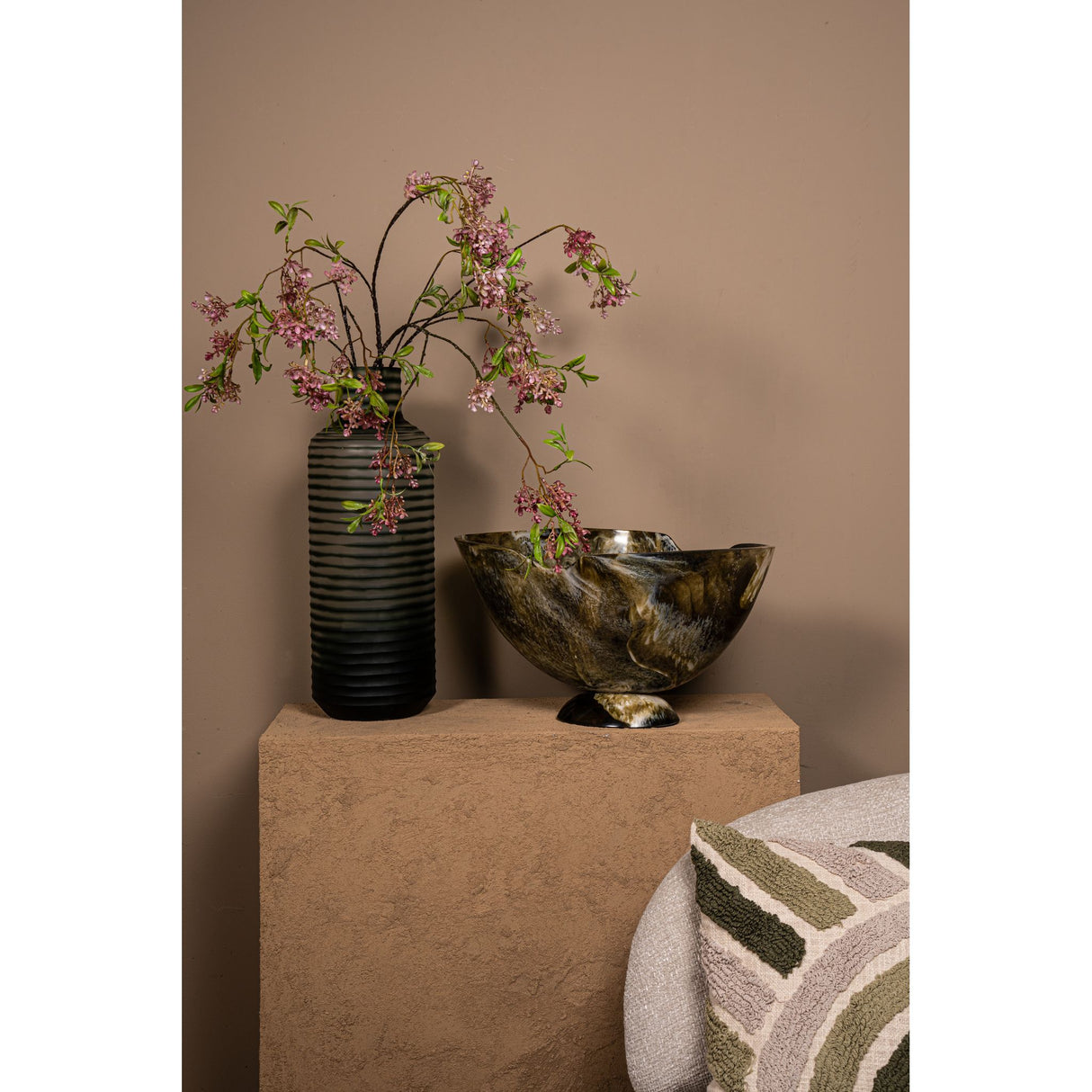 Schale – Bootsform, Organische Form, Kunststoff Material, Grün, Klein – Cayley | PTMD