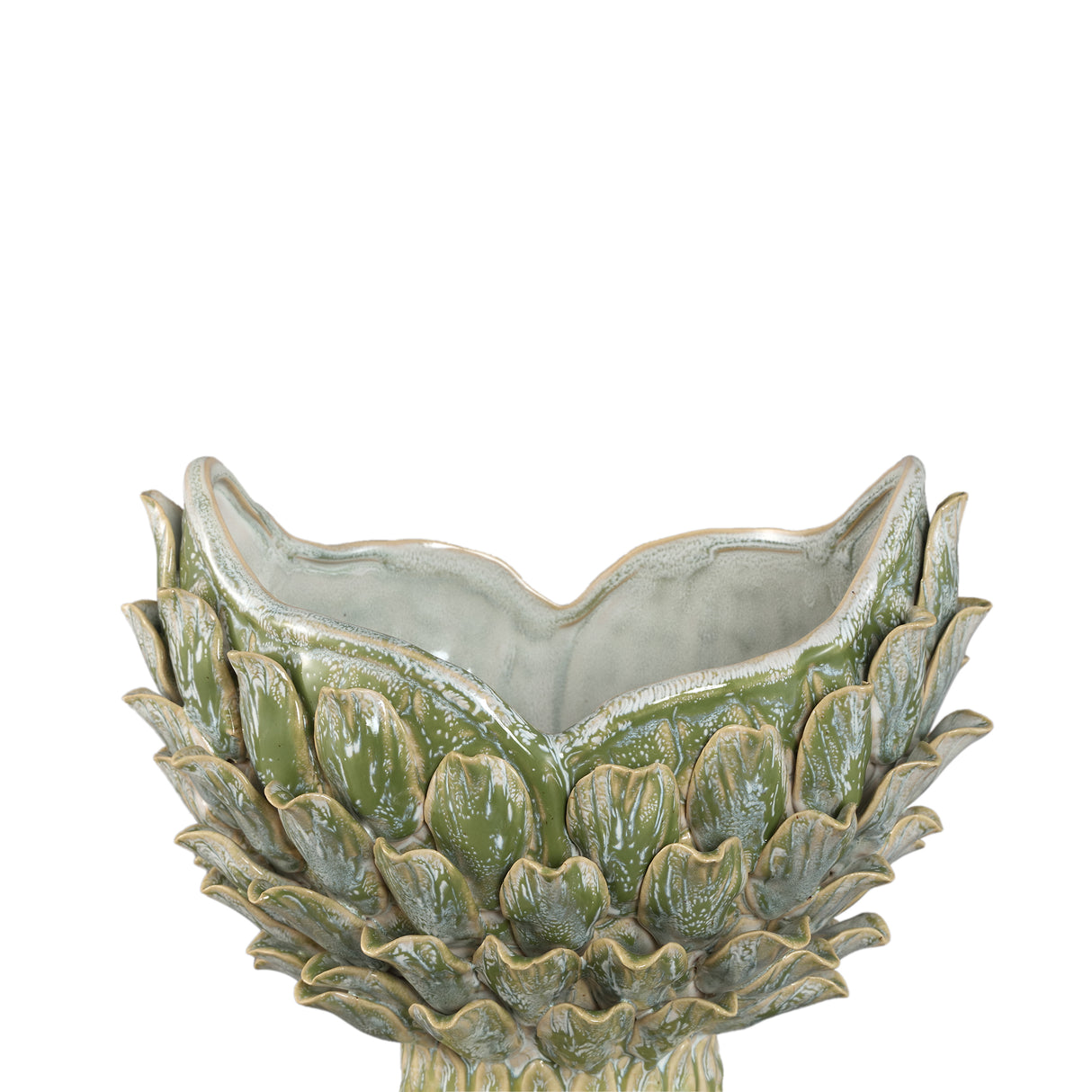 Vase – Gelbe Farbe, Ananasform, Strukturierte Oberfläche, Keramik, S – Marloe | PTMD