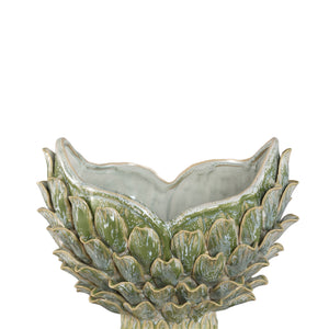 Vase – Gelbe Farbe, Ananasform, Strukturierte Oberfläche, Keramik, S – Marloe | PTMD