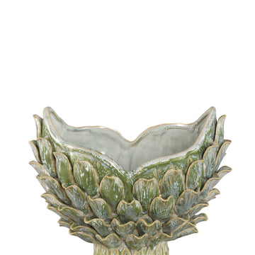 Vase – Yellow, Pineapple shape, Textured surface, Ceramic, S – Marloe | PTMD