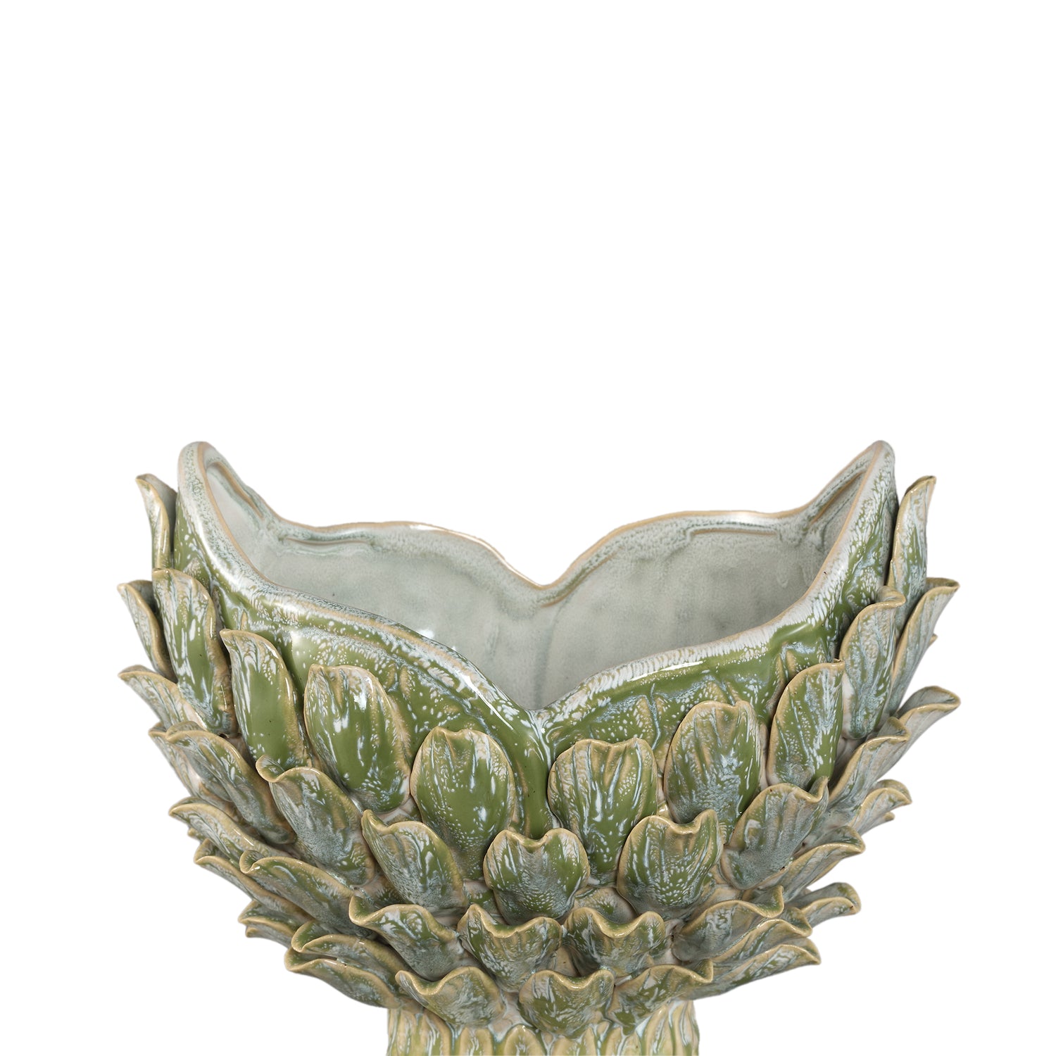Vase – Yellow, Pineapple-shaped, Textured surface, Ceramic, L – Marloe | PTMD